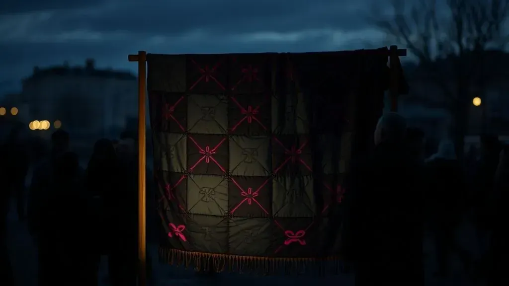 Irish Activists Knit Blanket Honoring Gaza Children