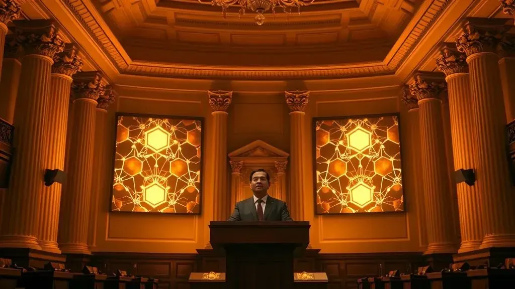 Illustration for "Philippine Lawmaker to Propose Putting Government Budget on Blockchain"