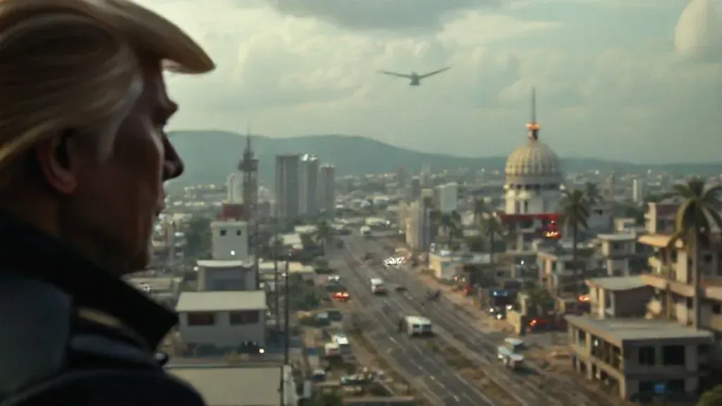 Illustration for "Trump Says Venezuela Airspace to Be Shut in Its Entirety As Tensions Rise"